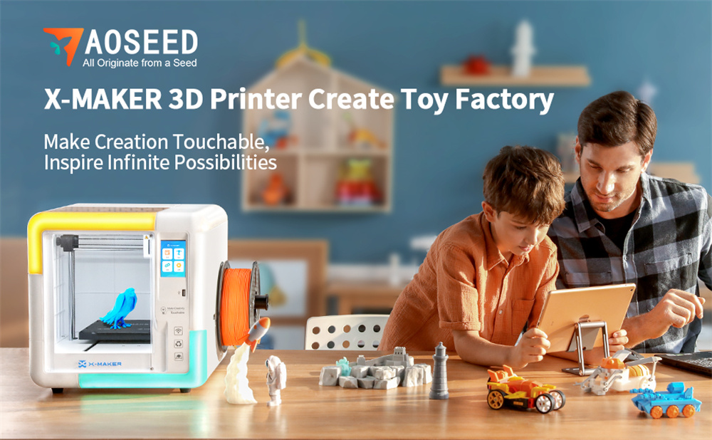 AOSEED-X-MAKER-Kinder-3D-Drucker-Hochpraumlzision-01005-mm-Ultra-Leise-lt50dB-Wireless-Smart-One-Pre-2019939-1